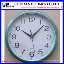 Blue Frame Logo Impression ronde en plastique Wall Clock (Item12)